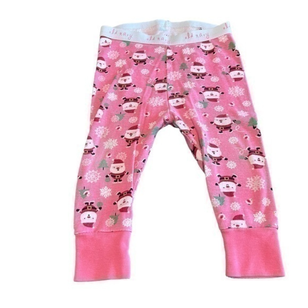 Old navy Santa Christmas sleep pants pjs 6-12 months baby
